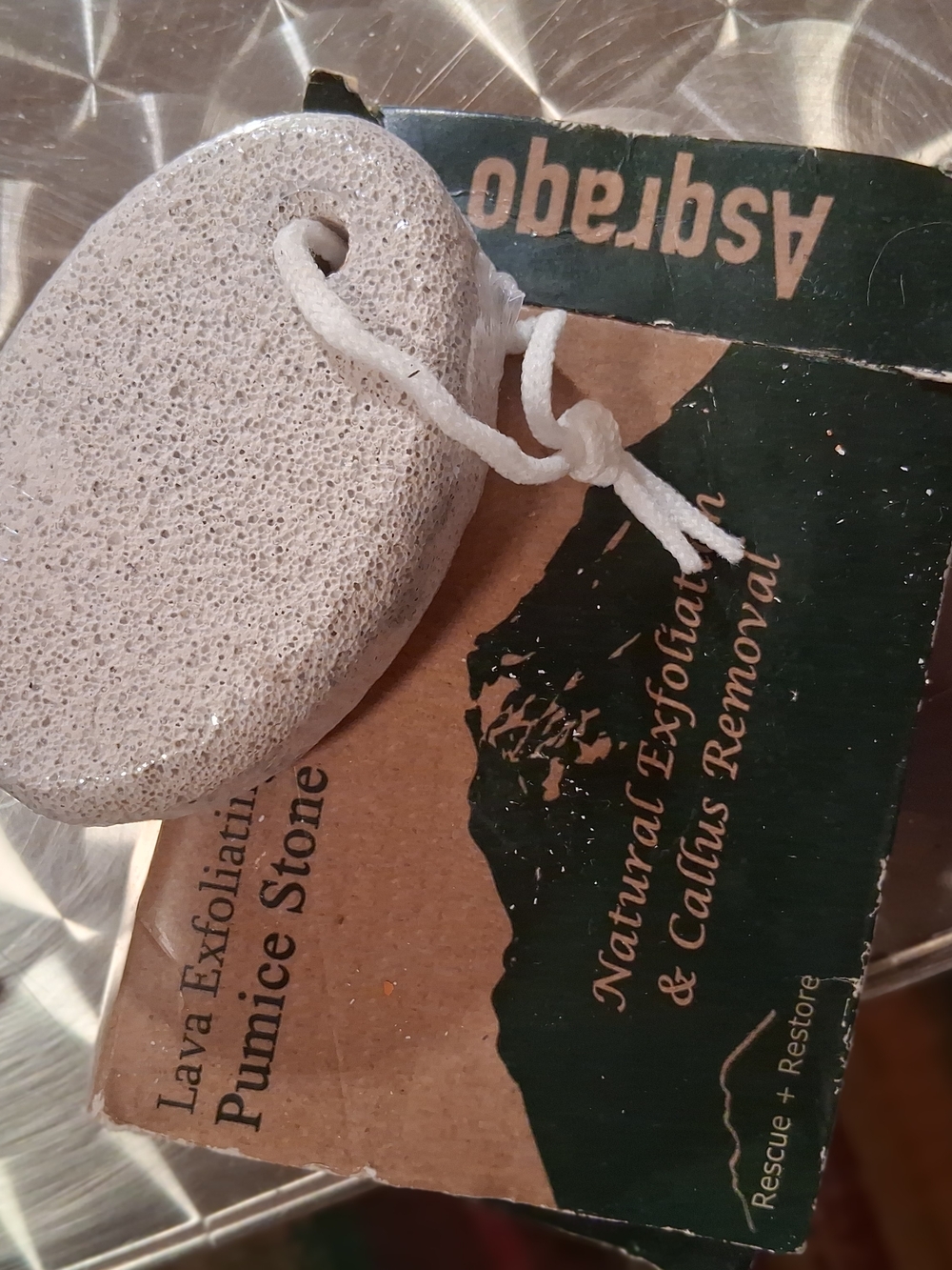 Natural Pumice Lava Exfoliating Stone - White